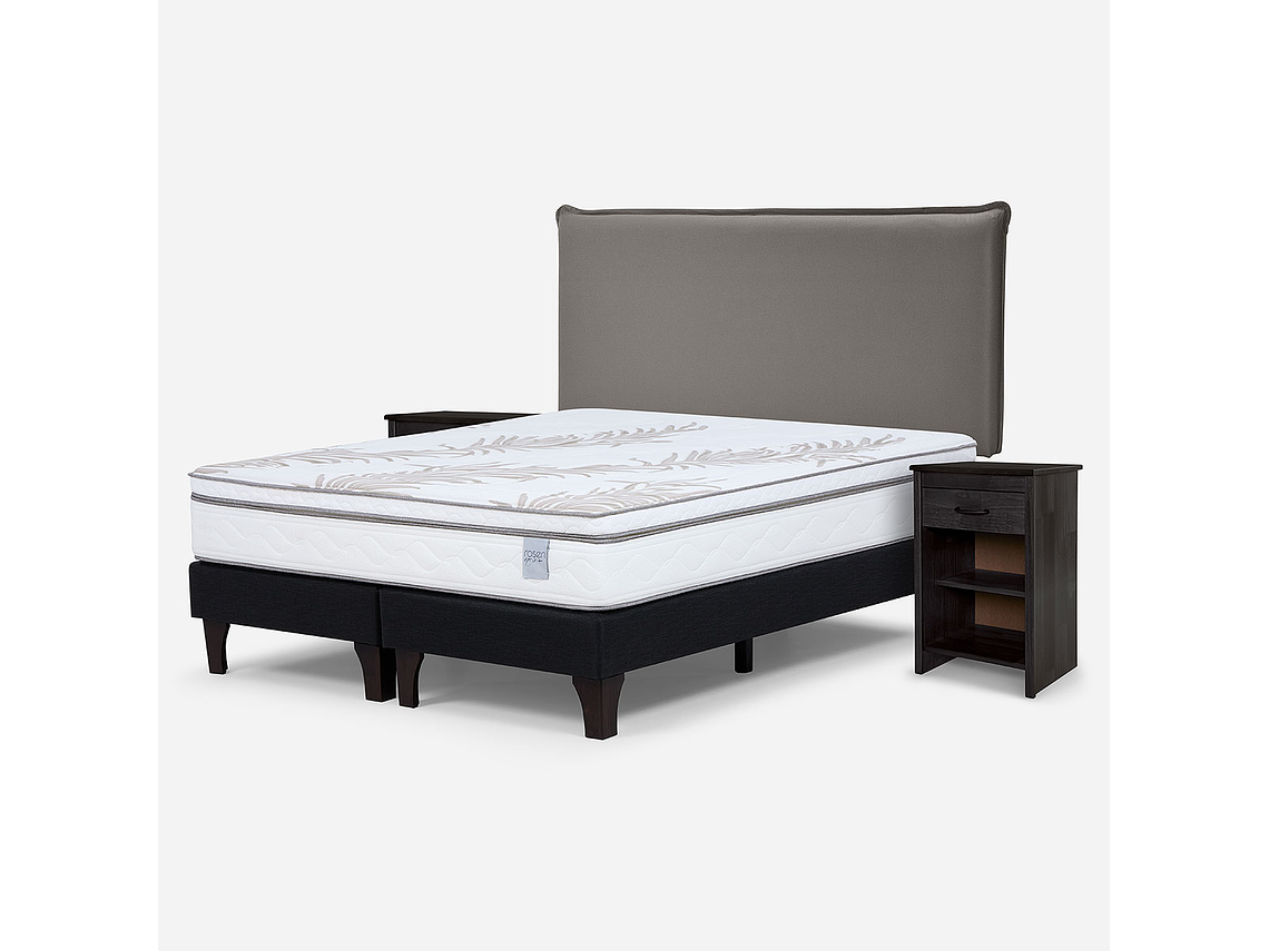 CAMA EUROPEA NEO PLUS KING + MUEBLES MAURICE 2