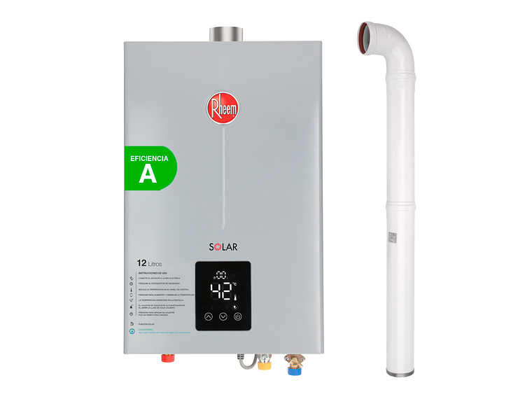 PACK CALEFONT RHEEM 12L. T.FORZADO G.NATURAL + KIT 1