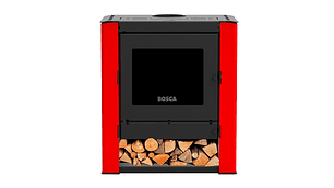 CALEFACTOR BOSCA A LEÑA GOLD 500 ROJO BLACK VISION