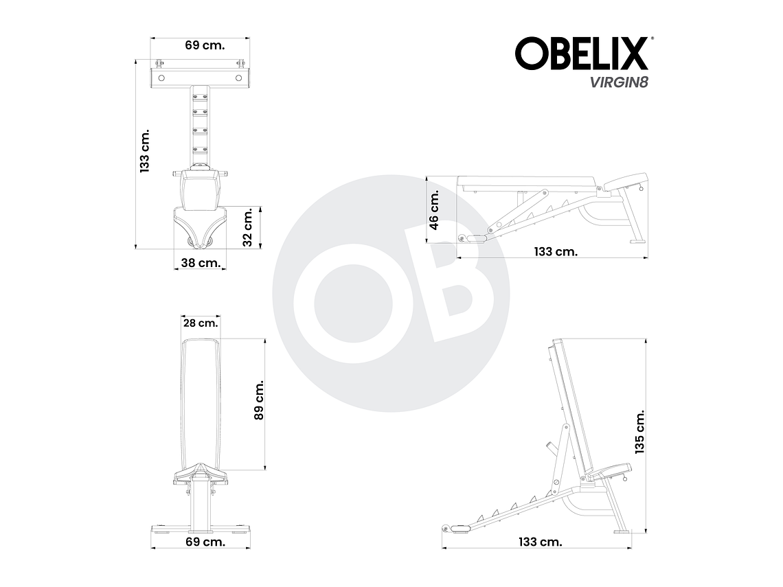 Banco Regulable V8 Series | Obelix 3