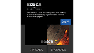 CALEFACTOR BOSCA A LEÑA GOLD 500 ROJO BLACK VISION