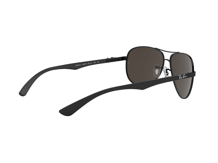 LENTES DE SOL NEGRO ESPEJADOS POLARIZADOS RAY-BAN 8