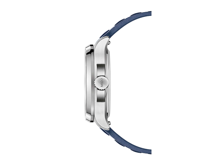 RELOJ MIDO MULTIFORT TV BIG DATE RESINA AZUL 2