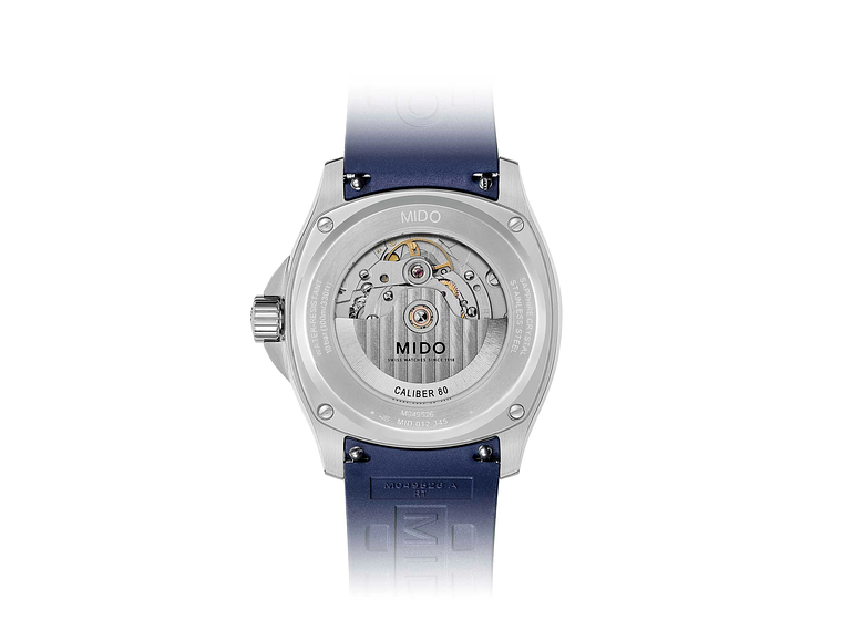 RELOJ MIDO MULTIFORT TV BIG DATE RESINA AZUL 3