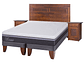 JUEGO DE DORMITORIO CIC CAMA EUROPEA ORTOPEDIC ADVANCE KING + RESPALDO + VELADORES - Miniatura 2