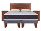 JUEGO DE DORMITORIO CIC CAMA EUROPEA NEW ORTOPEDIC KING + MADERAS MILAN + ALMOHADAS - Miniatura 1