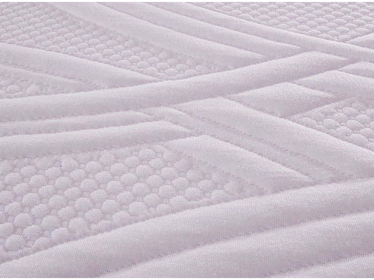 JUEGO DE DORMITORIO CIC CAMA EUROPEA NEW ORTOPEDIC KING + MADERAS MILAN + ALMOHADAS 4