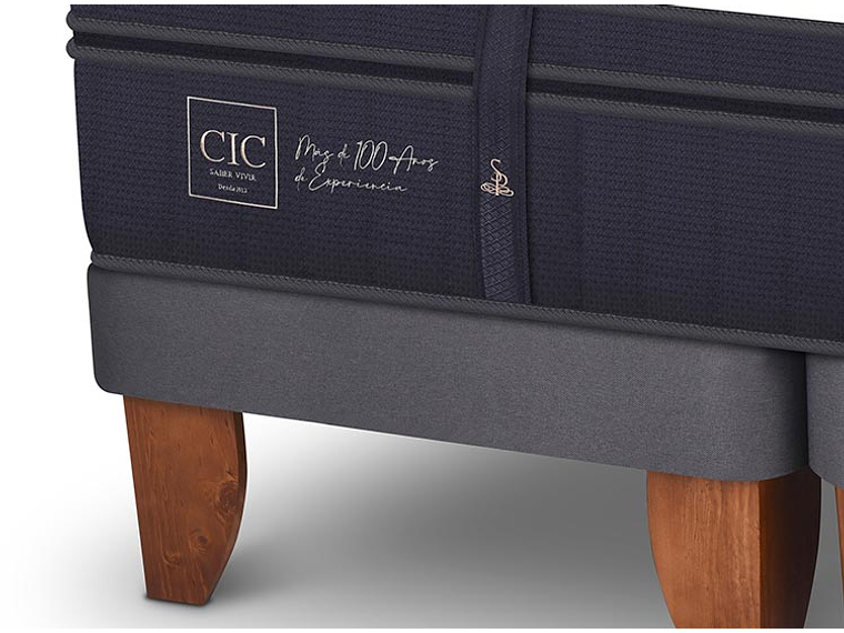 JUEGO DE DORMITORIO CIC CAMA EUROPEA SUPER PREMIUM KING + SET TIGRIS 4