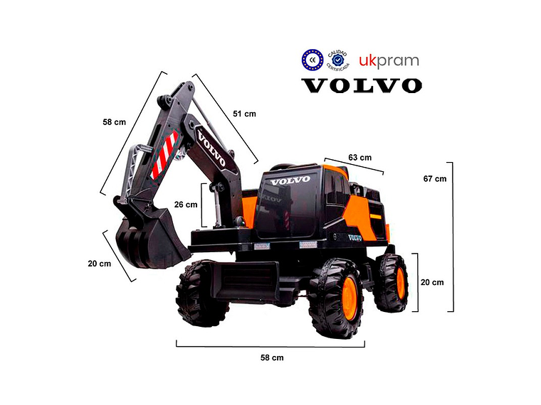 AUTO A BATERIA EXCAVADORA VOVO 2022 3