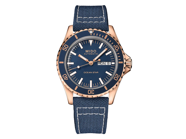 RELOJ MIDO OCEAN STAR TRIBUTE TEXTIL AZUL 1