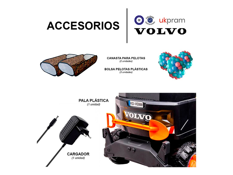 AUTO A BATERIA EXCAVADORA VOVO 2022 4