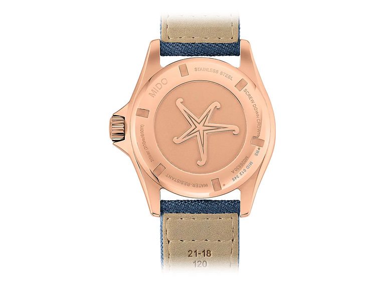 RELOJ MIDO OCEAN STAR TRIBUTE TEXTIL AZUL 3