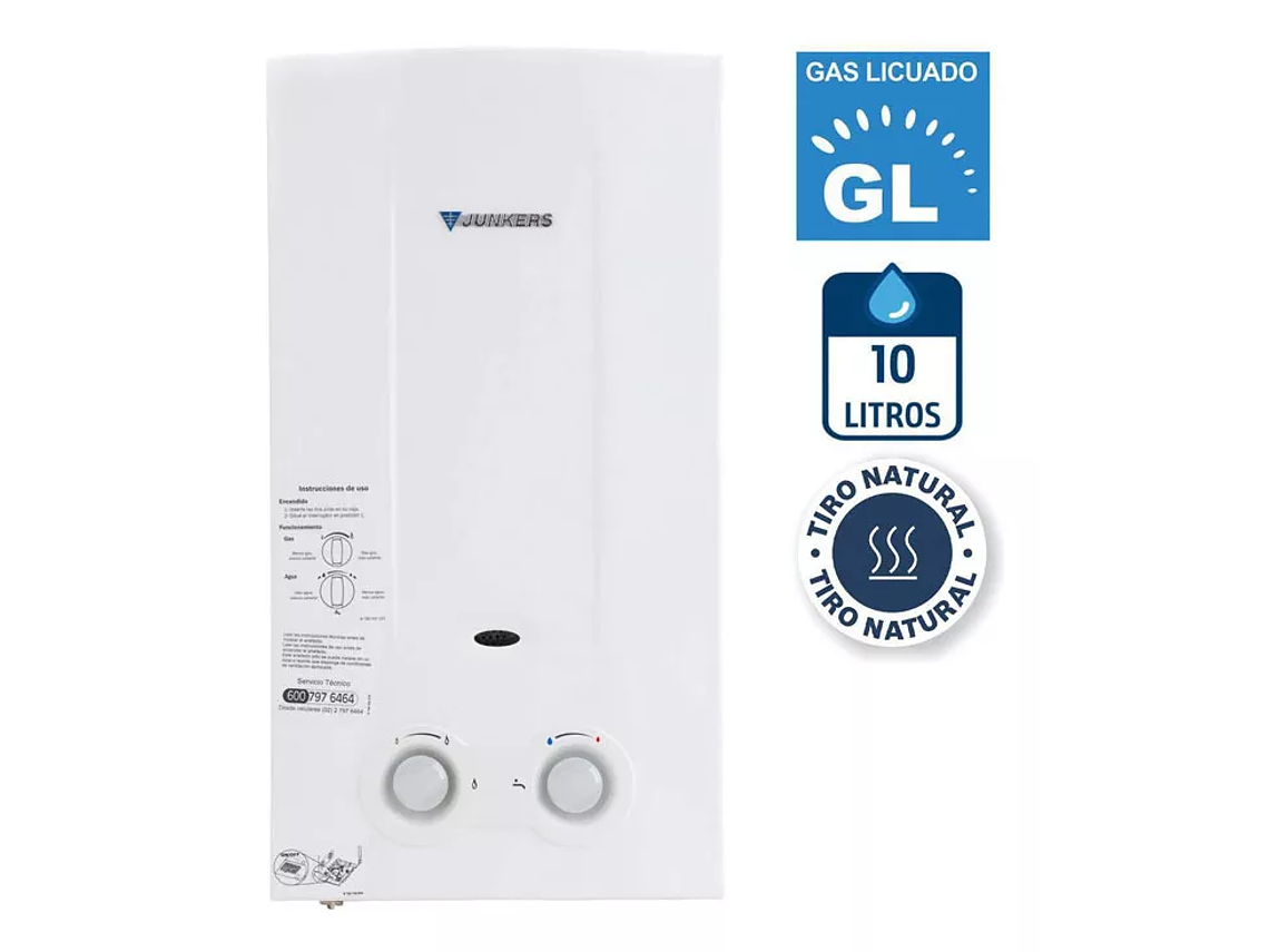 CALEFONT GAS LICUADO 10 LITROS TIRO NATURAL 2