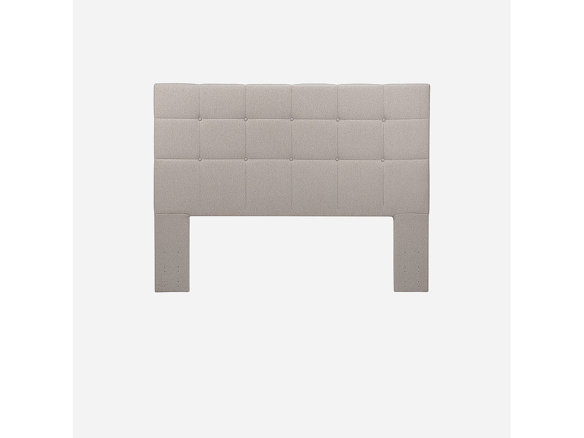 CAMA EUROPEA NEO PLUS KING 180X200 CM + RESPALDO ISSEY BEIGE 2