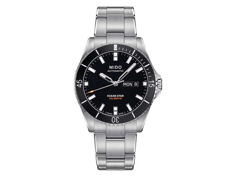 RELOJ MIDO OCEAN STAR 200 ACERO EN COLOR NEGRO 1