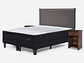JUEGO DE DORMITORIO ROSEN CAMA EUROPEA TEMPO KING GRAFITO + SET MAURICE CHOCOLATE - Miniatura 2