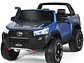 AUTO TOYOTA HILUX RUGGED X 12V BLUE PINTURA REAL - Miniatura 1