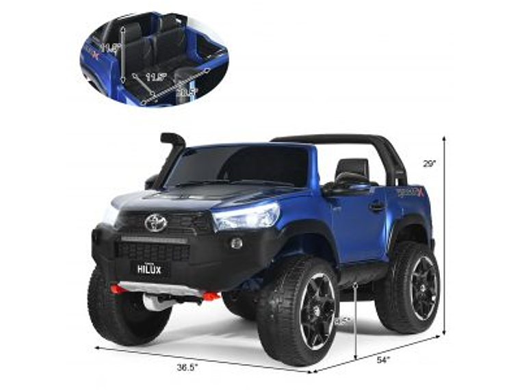 AUTO TOYOTA HILUX RUGGED X 12V BLUE PINTURA REAL 7