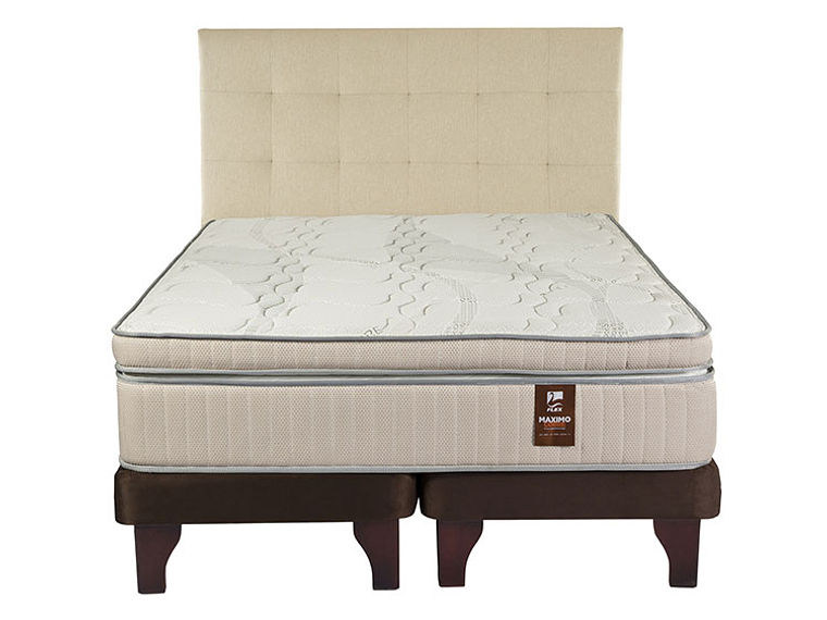 JUEGO DE DORMITORIO FLEX CAMA EUROPEA MÁXIMO COBRE SÚPER KING + RESPALDO DESIGN CRUDO 1