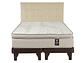 JUEGO DE DORMITORIO FLEX CAMA EUROPEA MÁXIMO COBRE SÚPER KING + RESPALDO DESIGN CRUDO - Miniatura 1