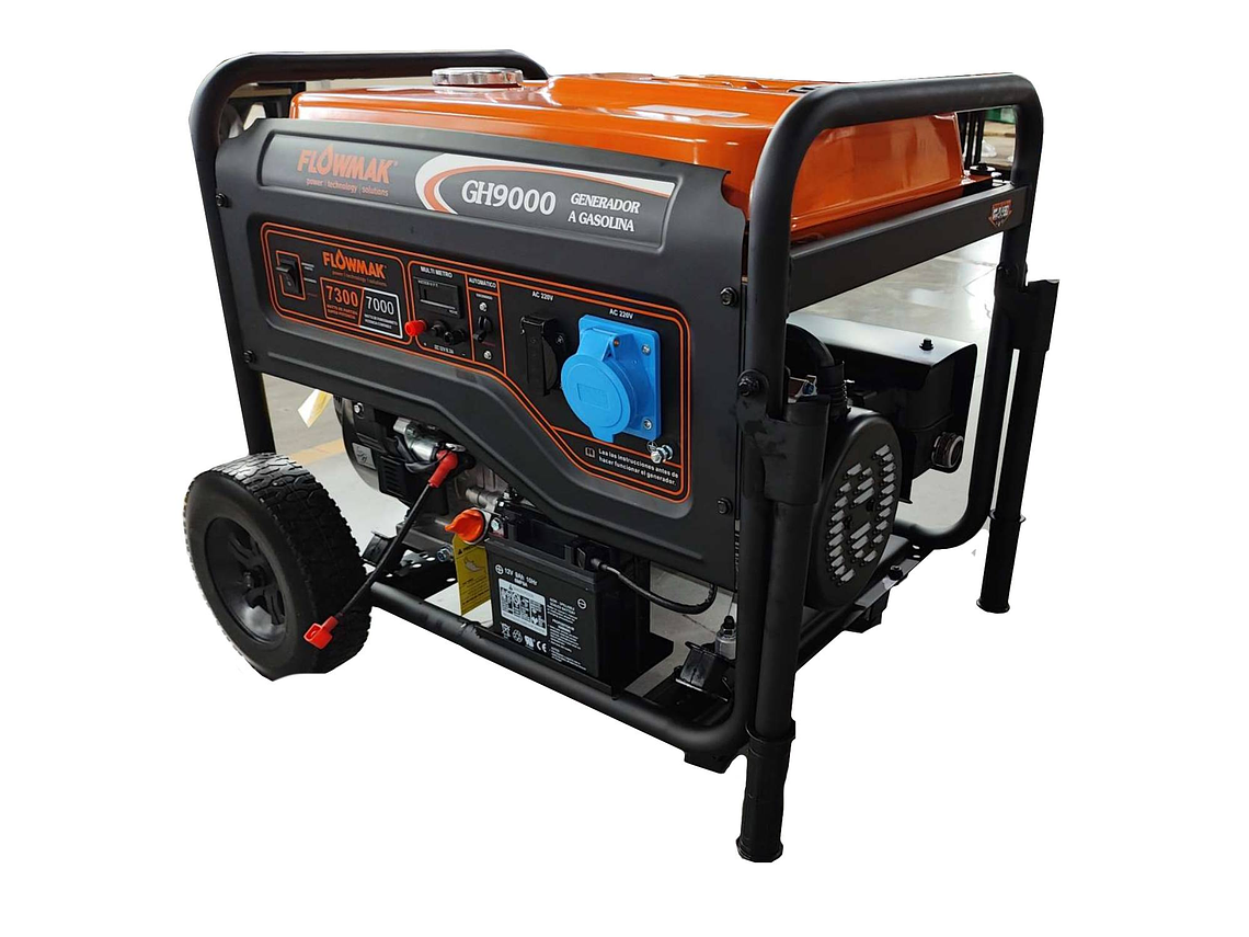 GENERADOR ELÉCTRICO FLOWMAK GH9000E 7500 W (7.5 KW) 220 V A GASOLINA 1