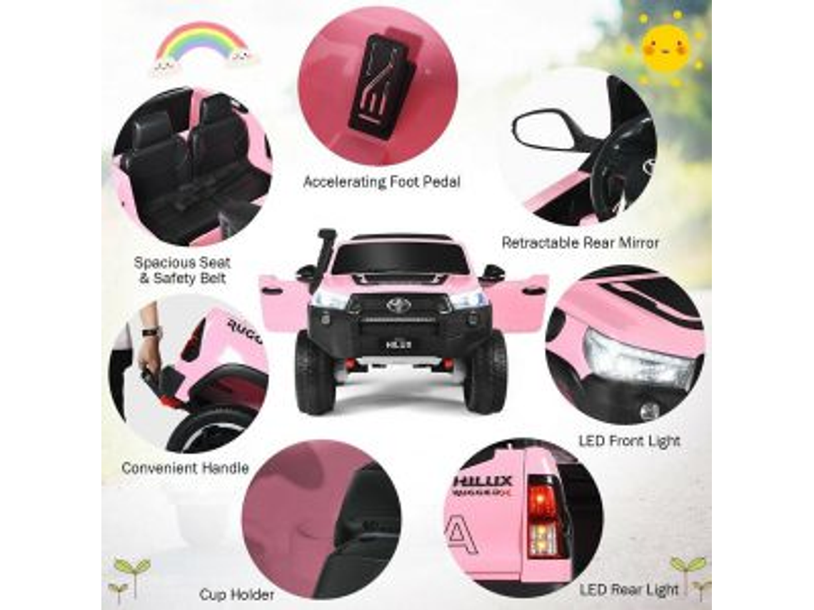 AUTO TOYOTA HILUX RUGGED X 12V PINK 6