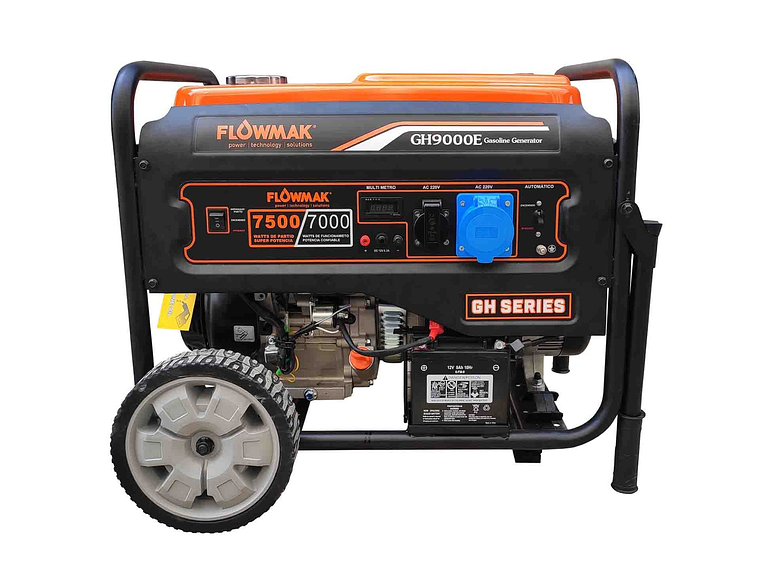GENERADOR ELÉCTRICO FLOWMAK GH9000E 7500 W (7.5 KW) 220 V A GASOLINA 4