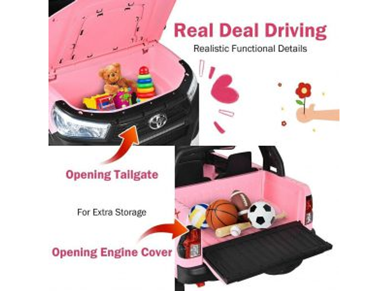 AUTO TOYOTA HILUX RUGGED X 12V PINK 8