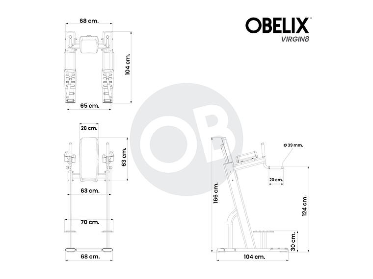 Banco Abdominal Fondo V8 Series | Obelix 4