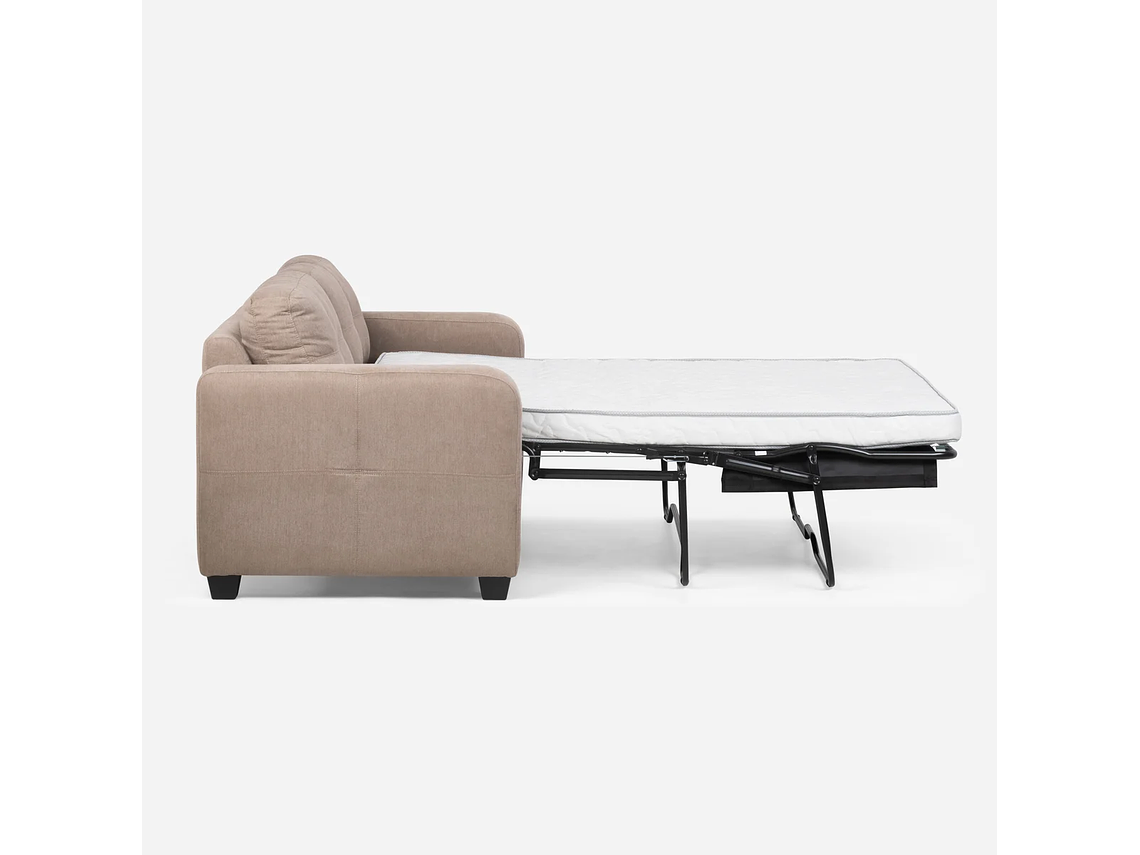 SOFÁ CAMA ROSEN VALENTINO 2 CUERPOS CAFE CLARO VISÓN 1