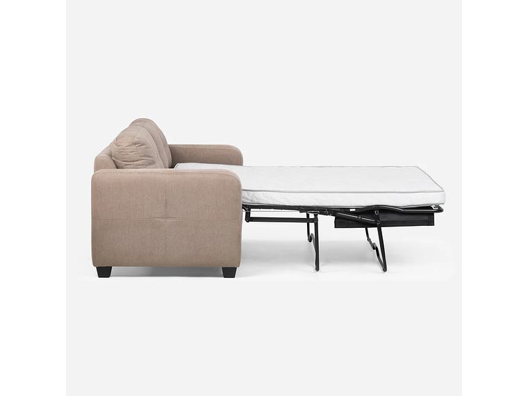 SOFÁ CAMA ROSEN VALENTINO 2 CUERPOS CAFE CLARO VISÓN 1