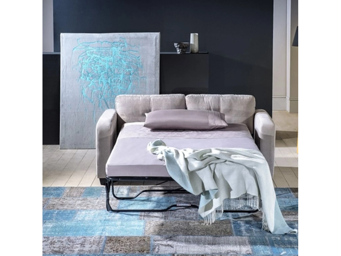 SOFÁ CAMA ROSEN VALENTINO 2 CUERPOS CAFE CLARO VISÓN 3