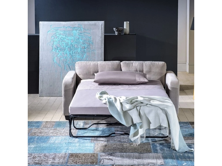 SOFÁ CAMA ROSEN VALENTINO 2 CUERPOS CAFE CLARO VISÓN 3