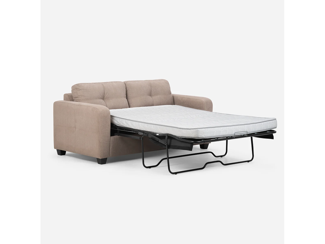 SOFÁ CAMA ROSEN VALENTINO 2 CUERPOS CAFE CLARO VISÓN 4