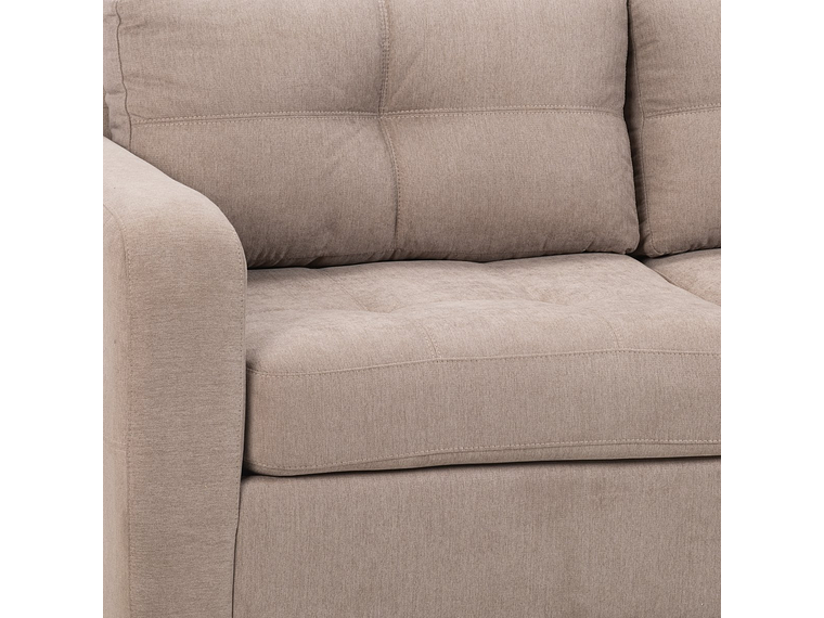 SOFÁ CAMA ROSEN VALENTINO 2 CUERPOS CAFE CLARO VISÓN 7