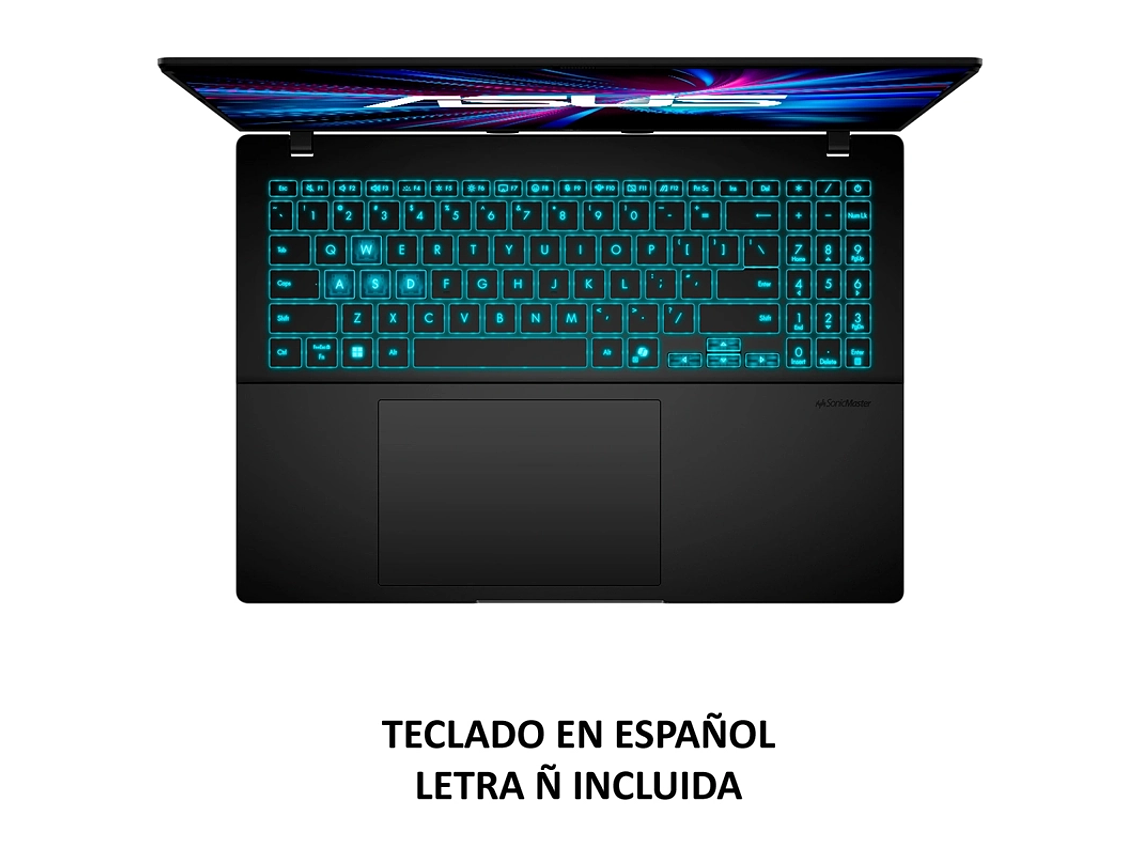 NOTEBOOK ASUS V16 GAMING V3607VU-RP222W INTEL CORE 7 16GB RAM 512GB SSD NVIDIA RTX4050 16