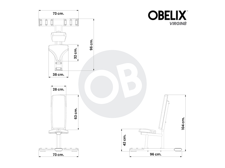Banco Vertical V8 Series | Obelix 3