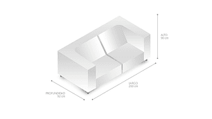 SOFÁ CAMA ROSEN LOUISE CENIZA 3 CUERPOS