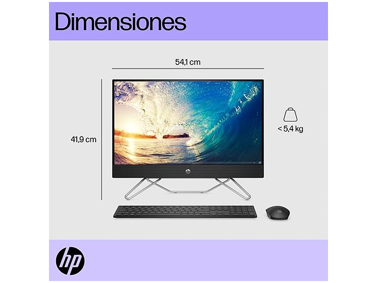 ALL IN ONE HP 24-CB1027LA INTEL CORE I5 8GB RAM 512GB SSD 23.8