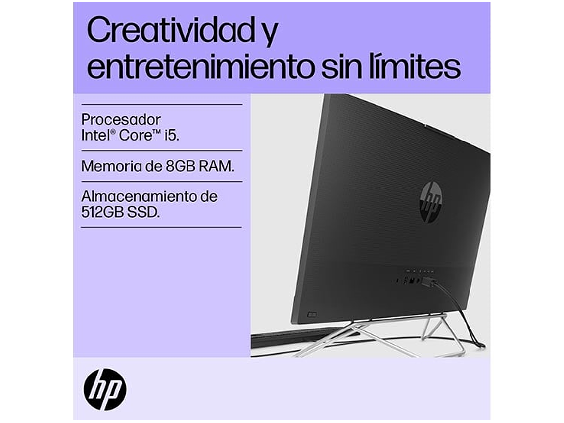 ALL IN ONE HP 24-CB1027LA INTEL CORE I5 8GB RAM 512GB SSD 23.8