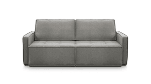 SOFÁ CAMA DECOCASA RECLINABLE DUOMO 3 CUERPOS LINO GRIS