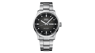 RELOJ MIDO MULTIFORT M ACERO EN COLOR NEGRO