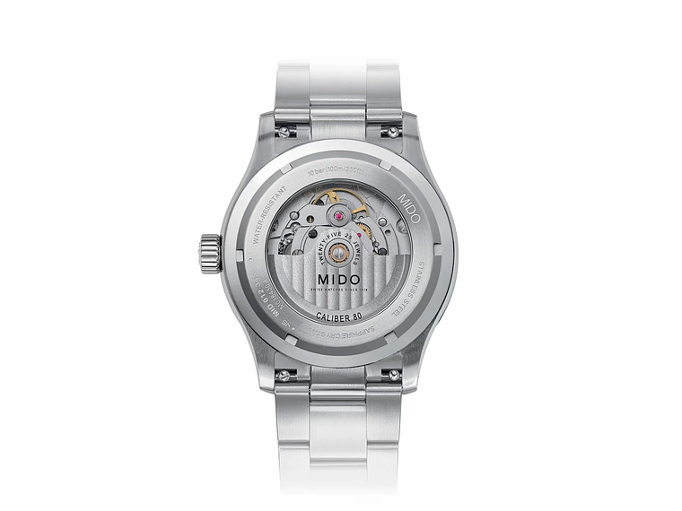 RELOJ MIDO MULTIFORT M ACERO EN COLOR NEGRO 3