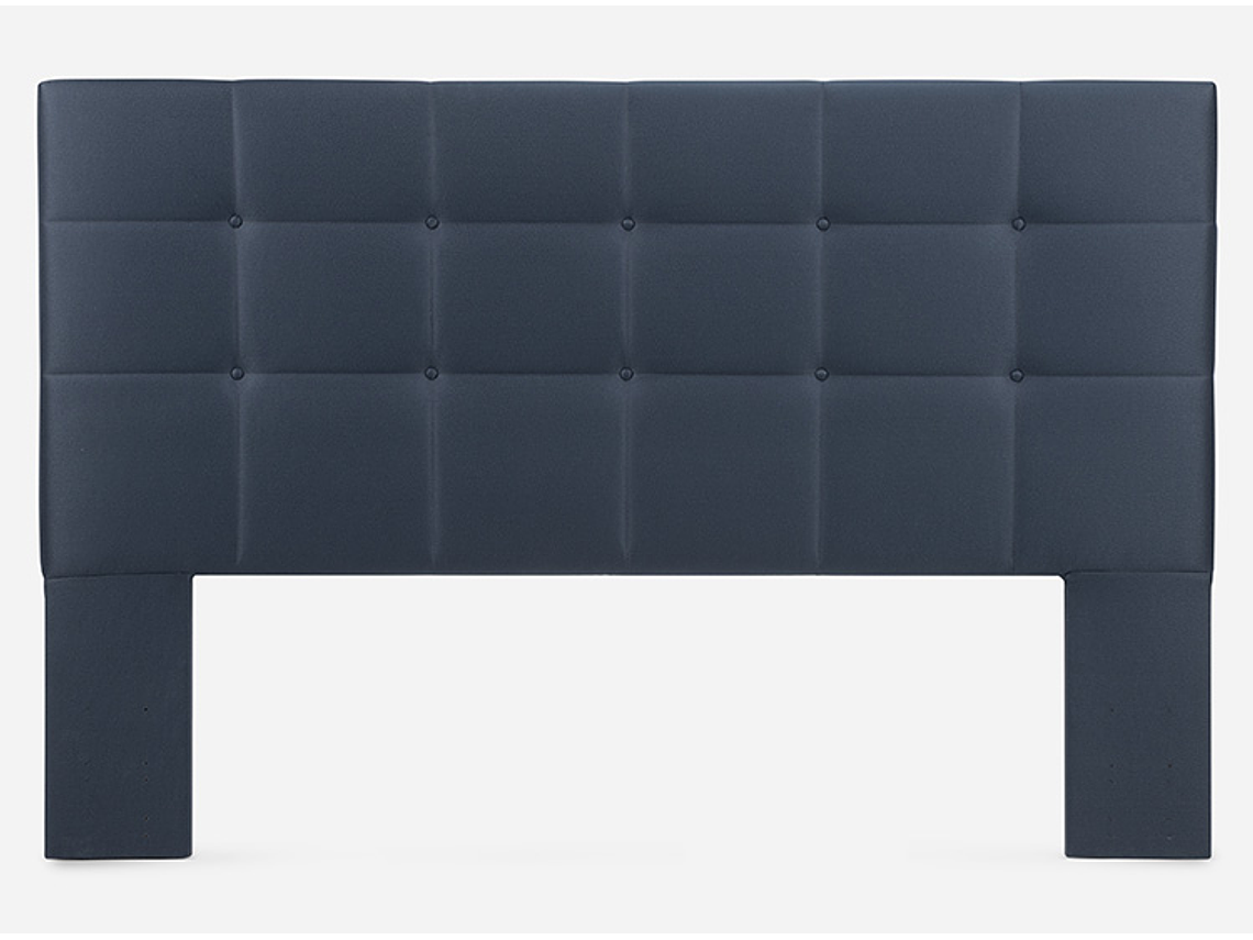 JUEGO DE DORMITORIO ROSEN CAMA EUROPEA AUTONOMY SKY SÚPER KING AZUL + RESPALDO ISSEY 3