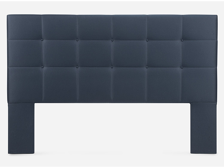 JUEGO DE DORMITORIO ROSEN CAMA EUROPEA AUTONOMY SKY SÚPER KING AZUL + RESPALDO ISSEY 3