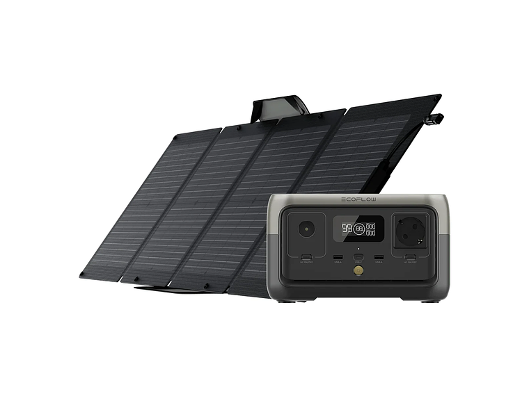 ECOFLOW GENERADOR RIVER 2 300W + PANEL SOLAR 110W 1