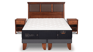 JUEGO DE DORMITORIO CIC CAMA EUROPEA PREMIUM KING + SET NEW TORINO