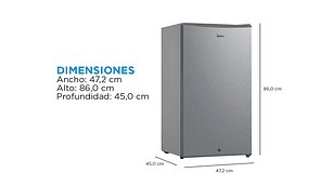 FRIGOBAR MIDEA 93 L FRÍO DIRECTO MDRD142FGE50