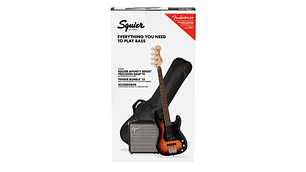 PACK SQUIER BAJO ELÉCTRICO PRECISION BASS AFFINITY 3COLOR SUNBURST