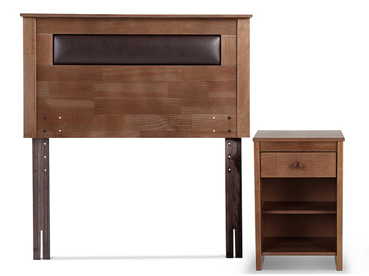 JUEGO DE DORMITORIO ROSEN CAMA BOXET ERGO T 1 PLAZA + SET FERRARA 4